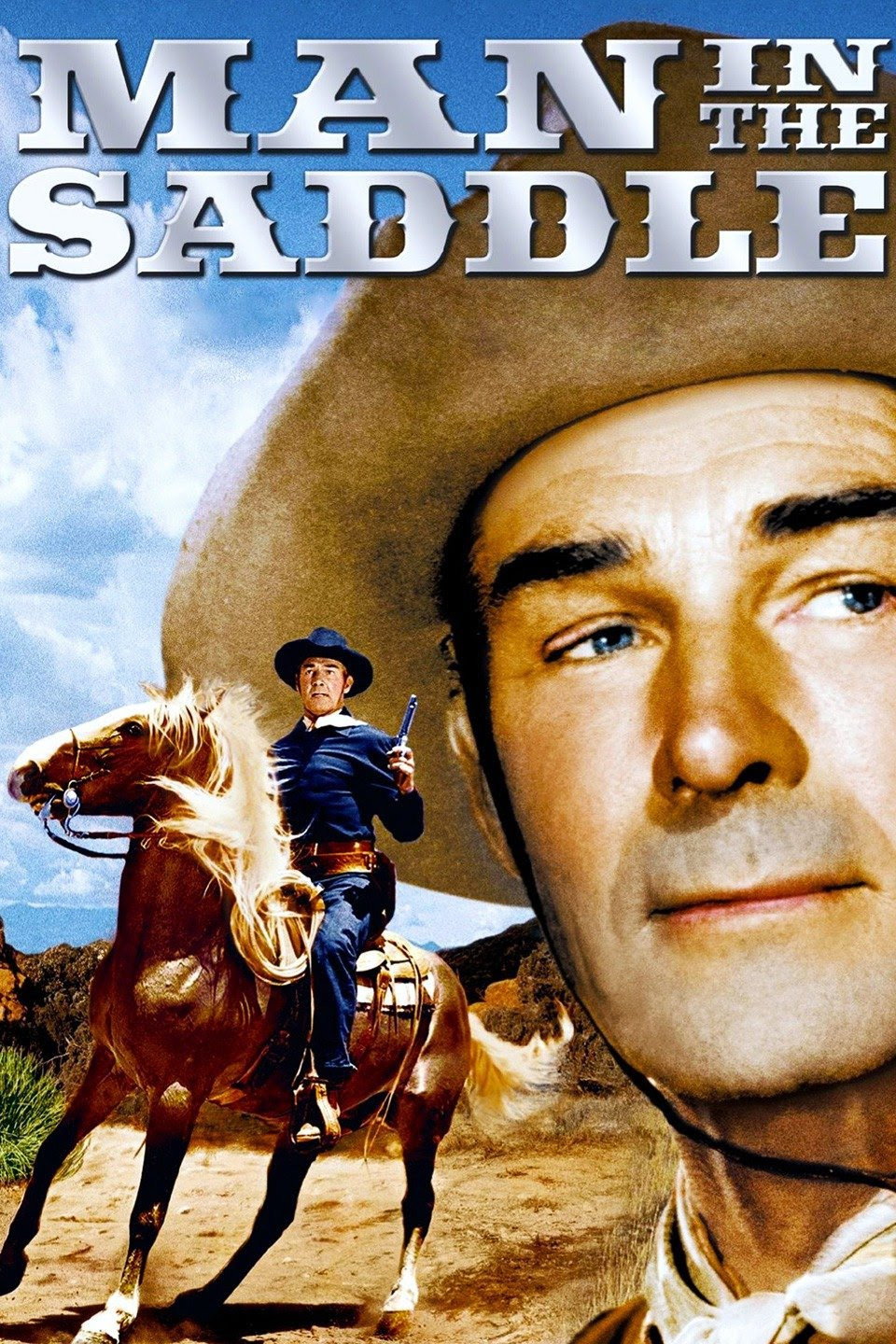 Man in the Saddle movie poster print