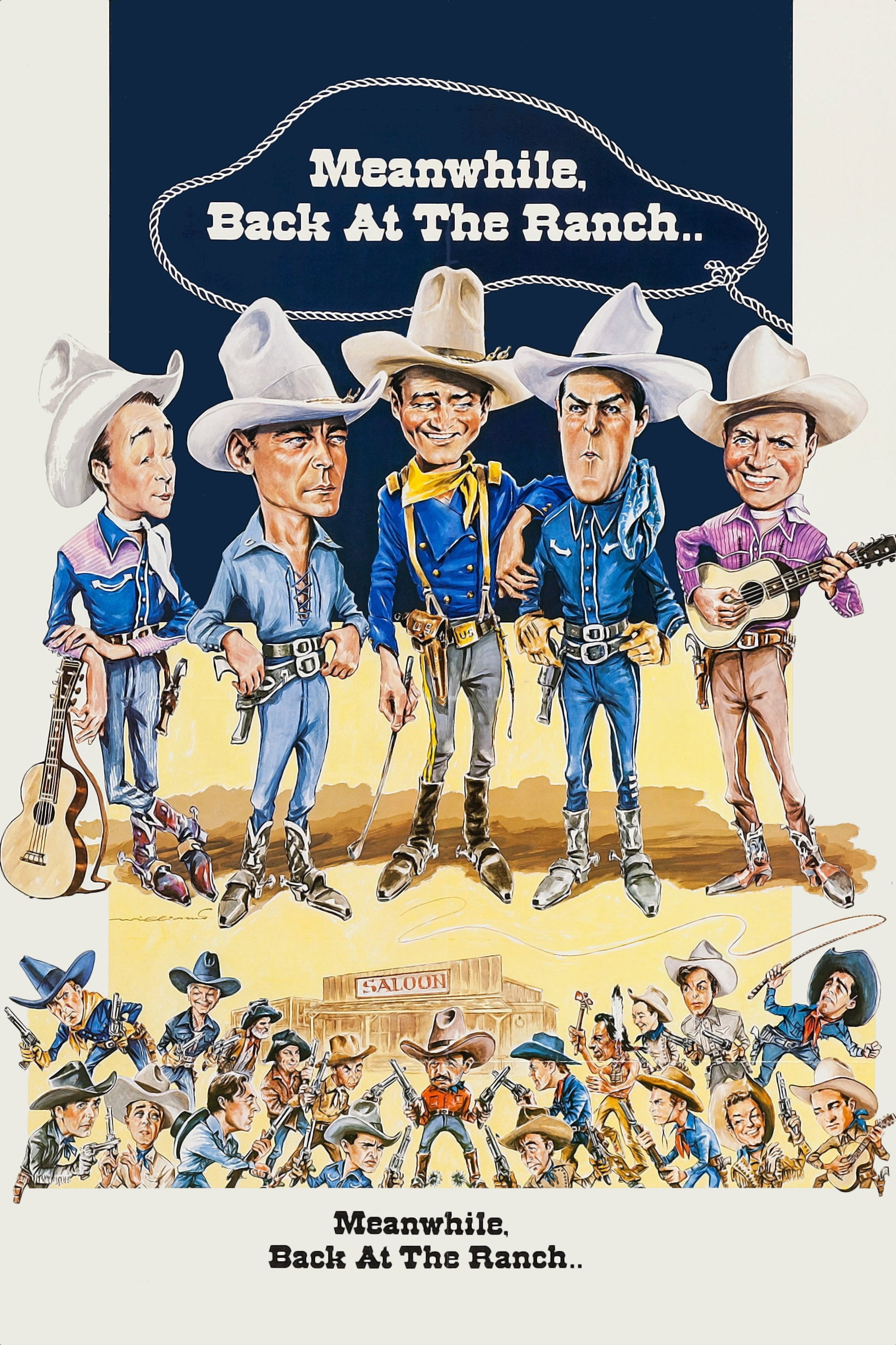 Meanwhile, Back at the Ranch movie poster print