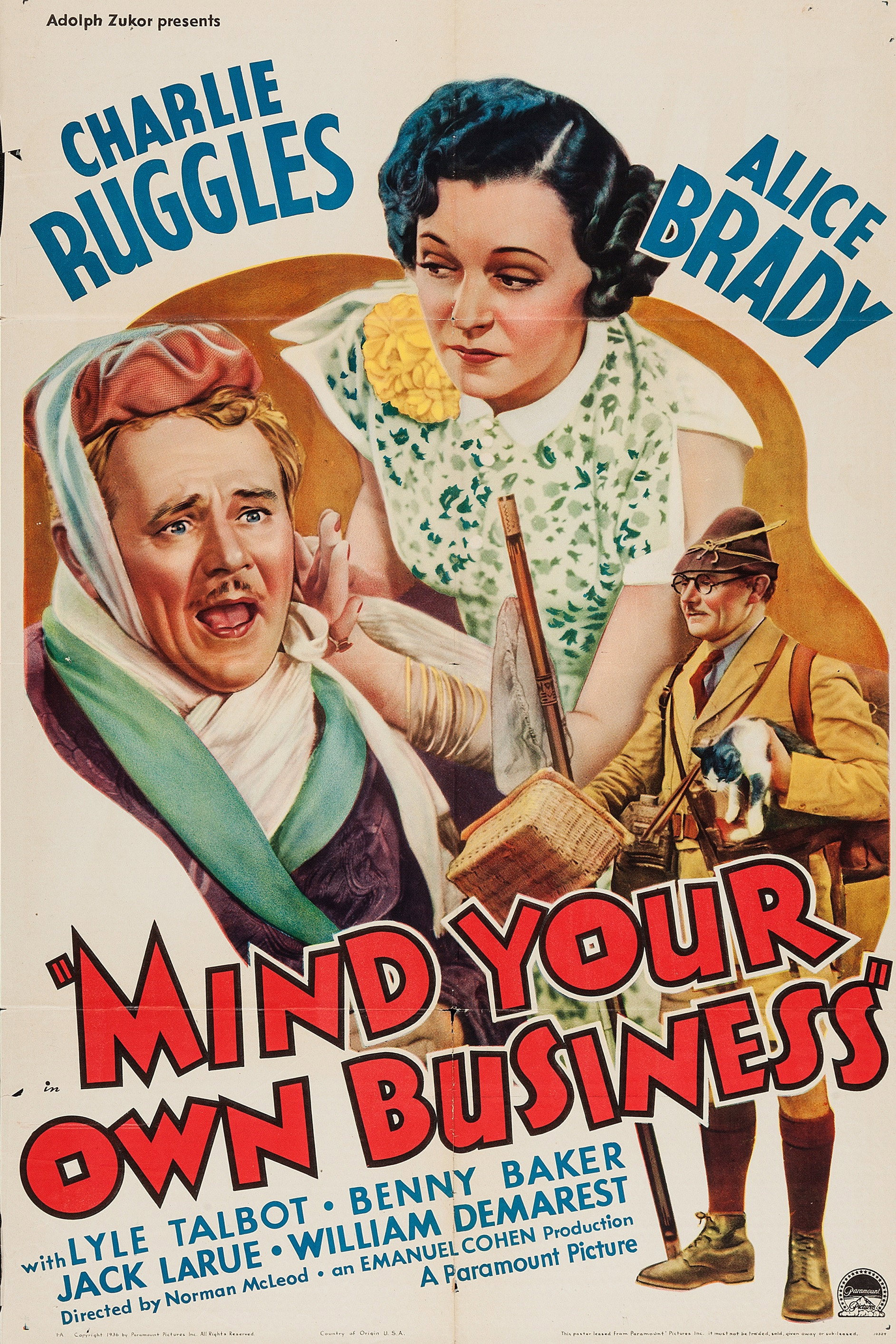 Mind Your Own Business movie poster print
