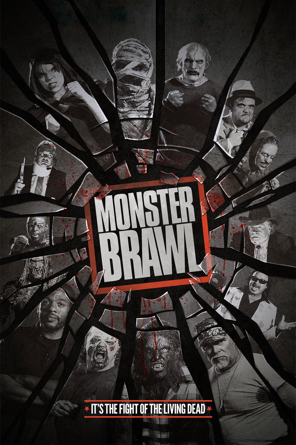 Monster Brawl movie poster print
