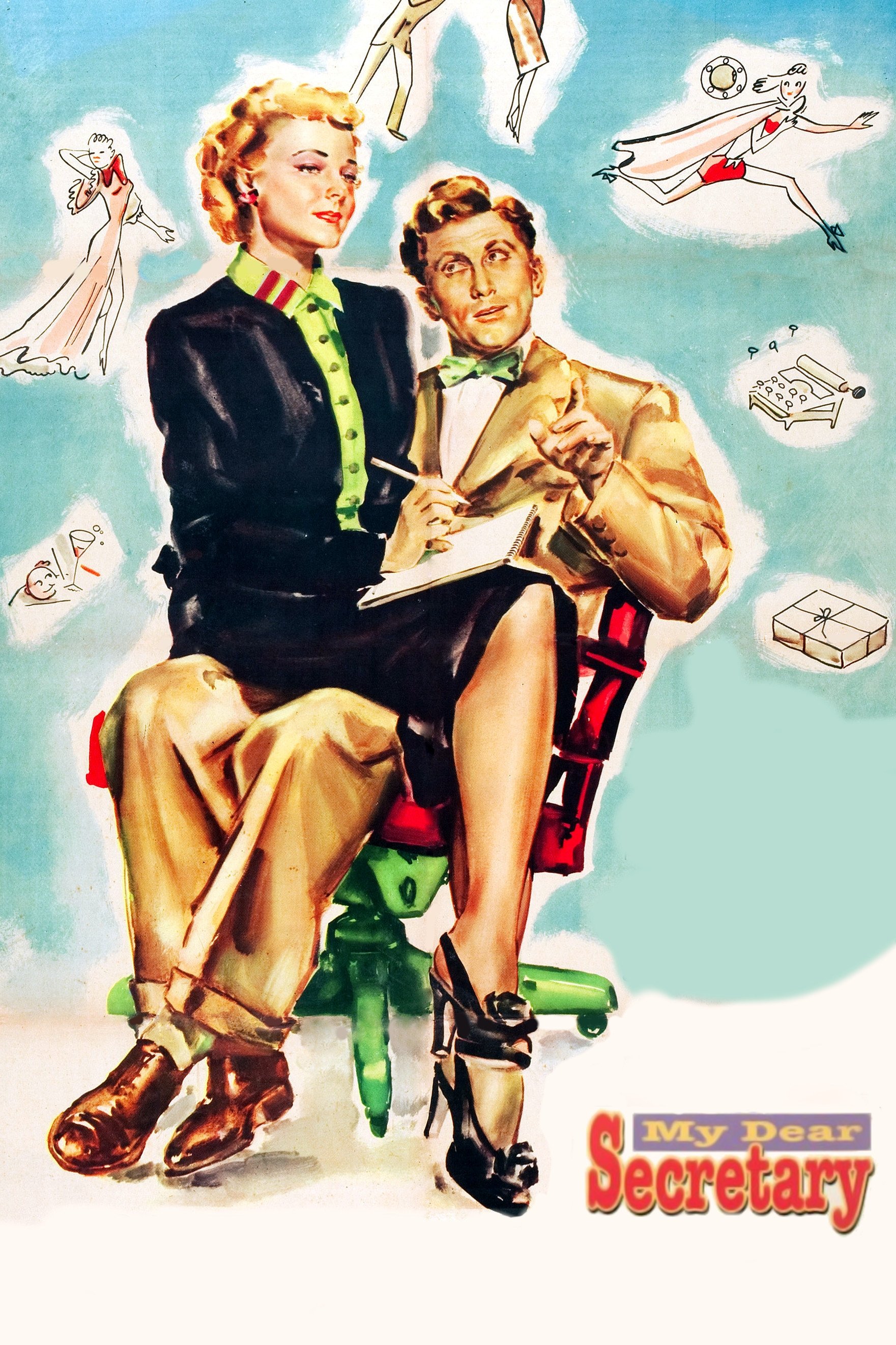 My Dear Secretary movie poster print