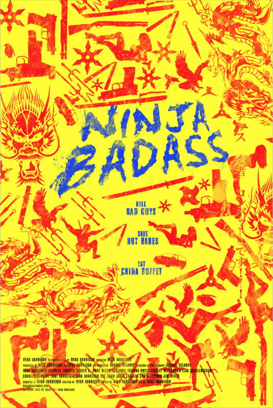 Ninja Badass movie poster print