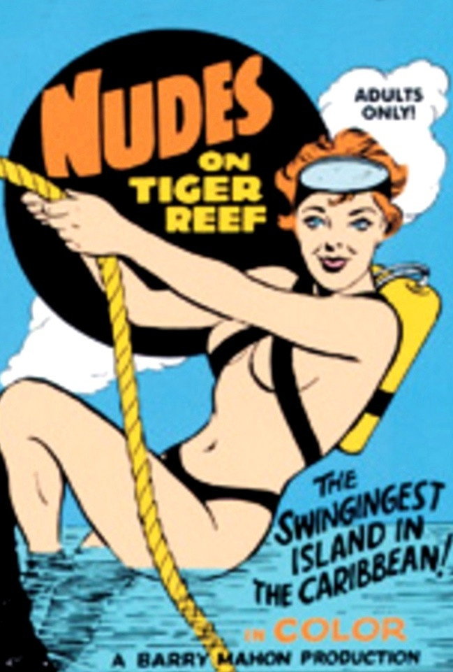 Nudes on Tiger Reef movie poster print