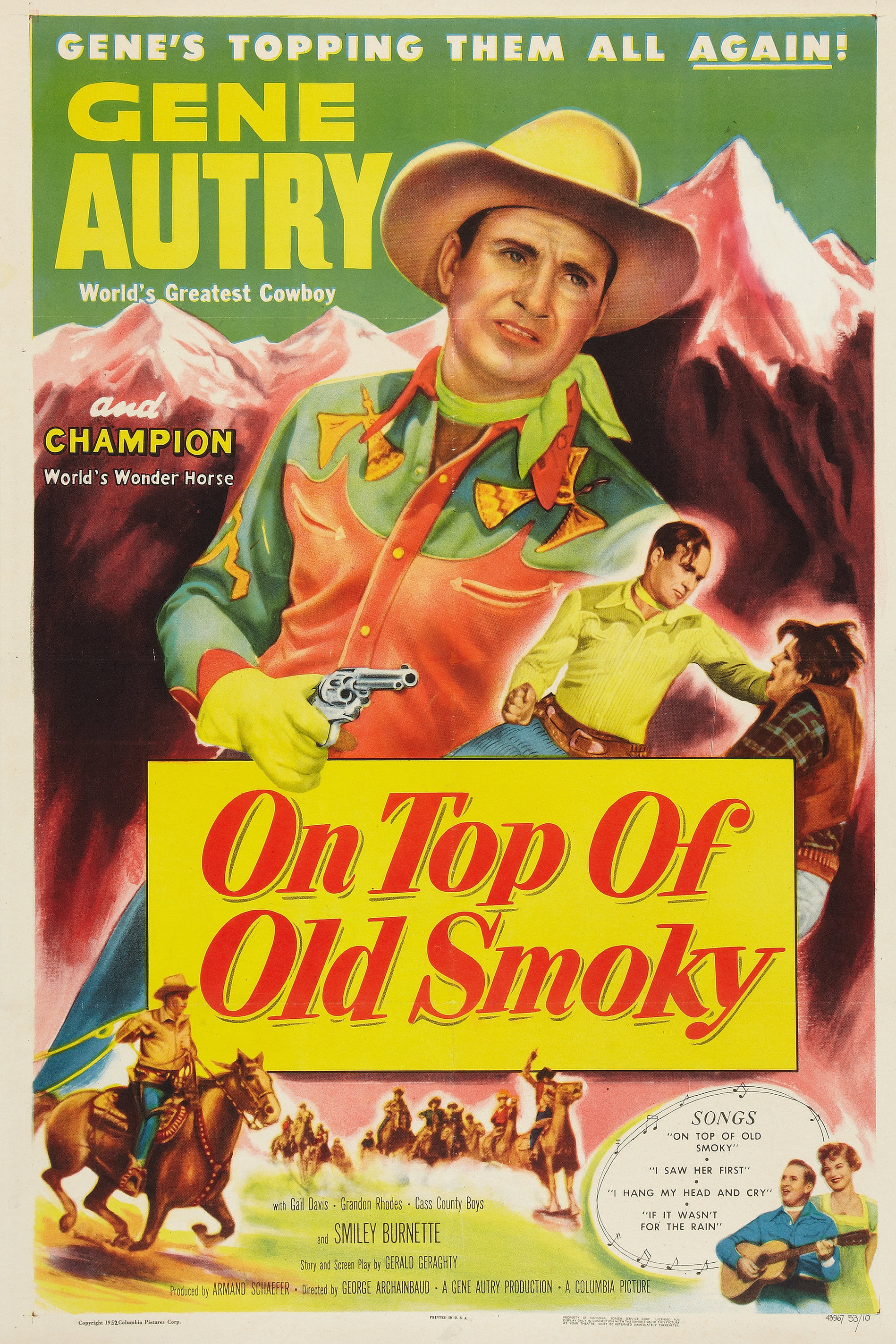 On Top of Old Smoky movie poster print
