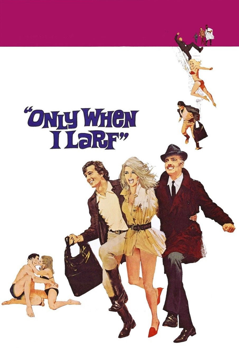 Only When I Larf movie poster print