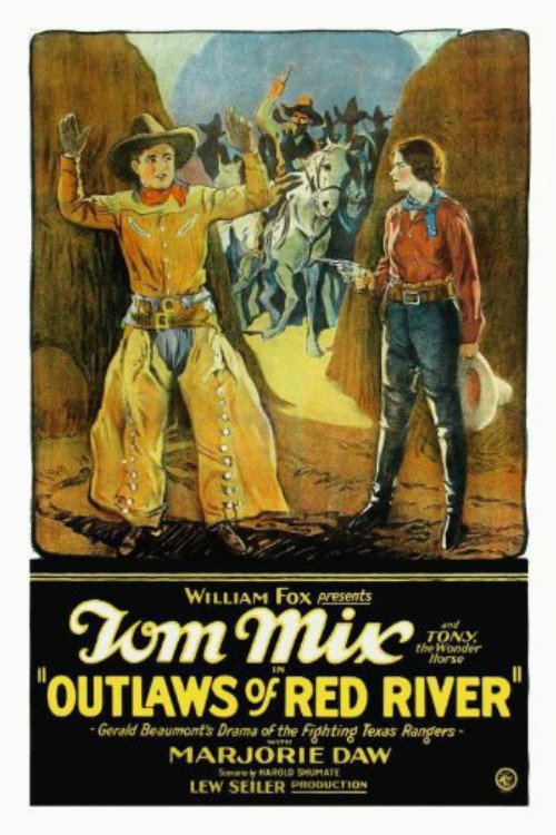 Outlaws of Red River movie poster print