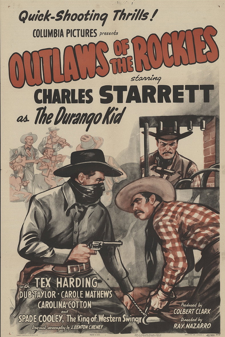 Outlaws of the Rockies movie poster print