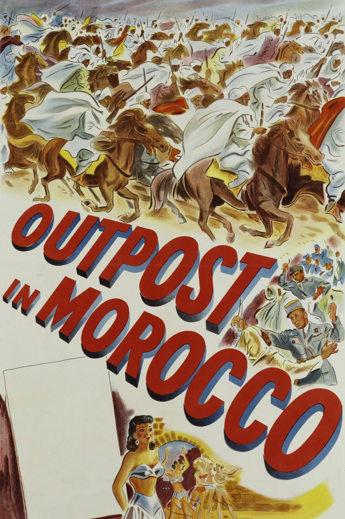 Outpost in Morocco movie poster print