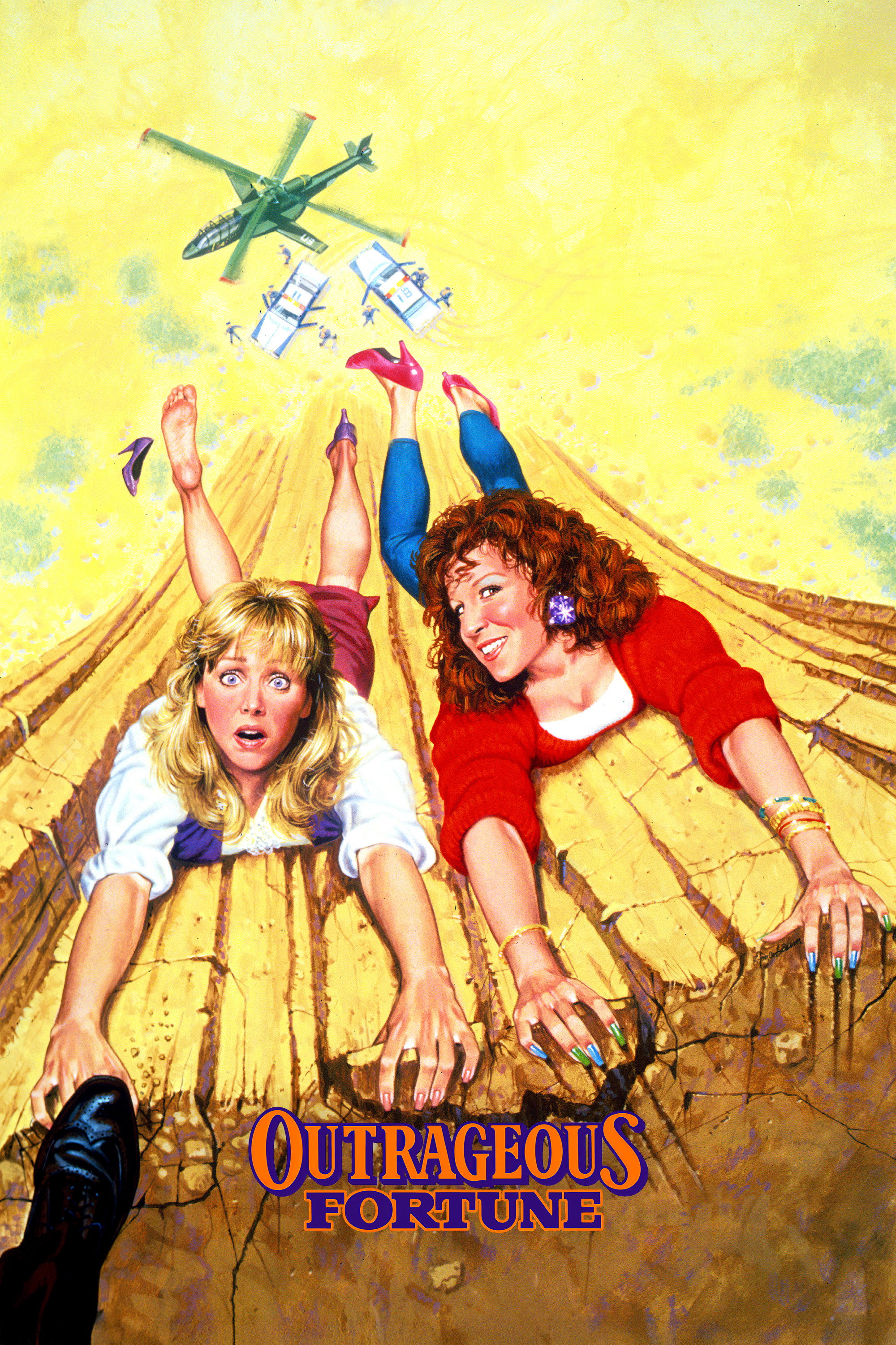 Outrageous Fortune movie poster print