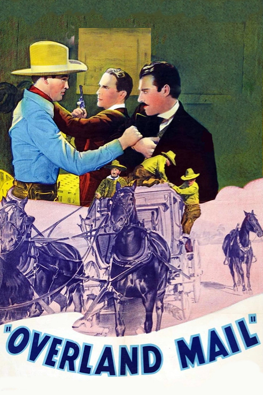 Overland Mail movie poster print