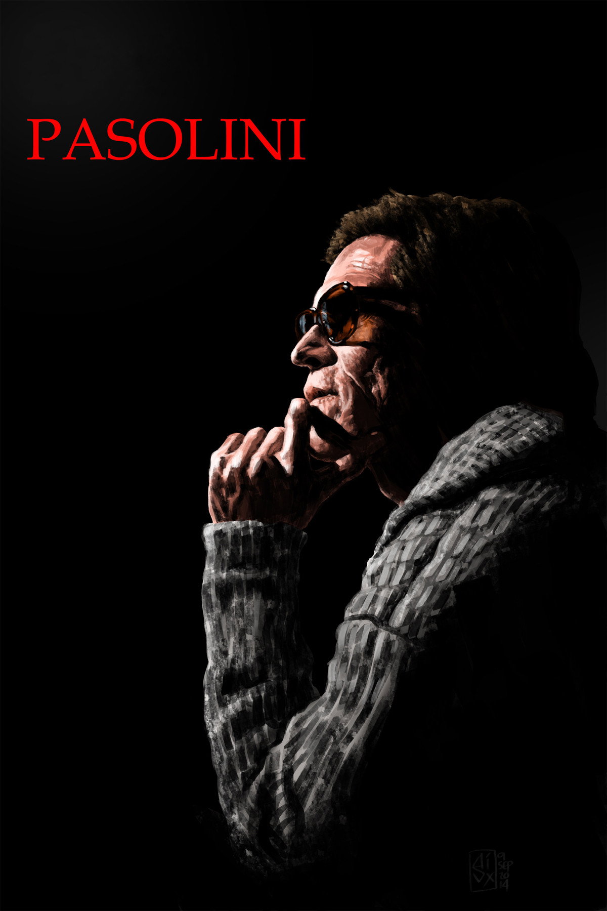 Pasolini movie poster print