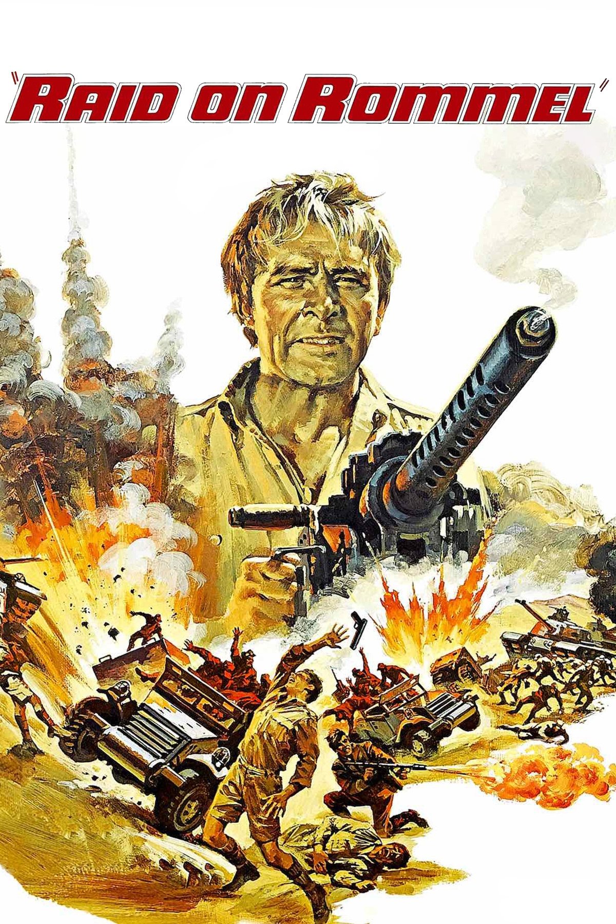 Raid on Rommel movie poster print