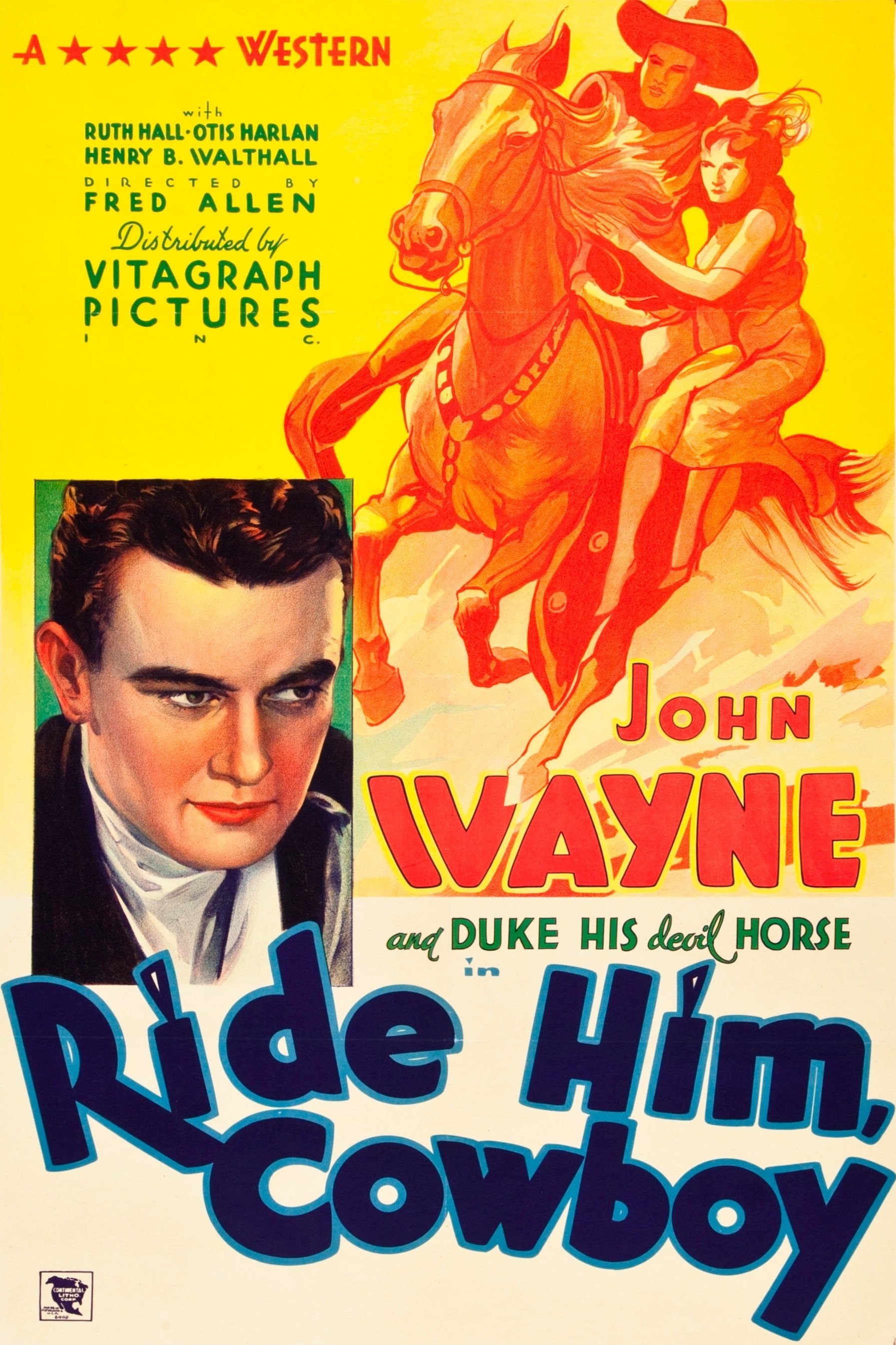 Ride Him, Cowboy movie poster print