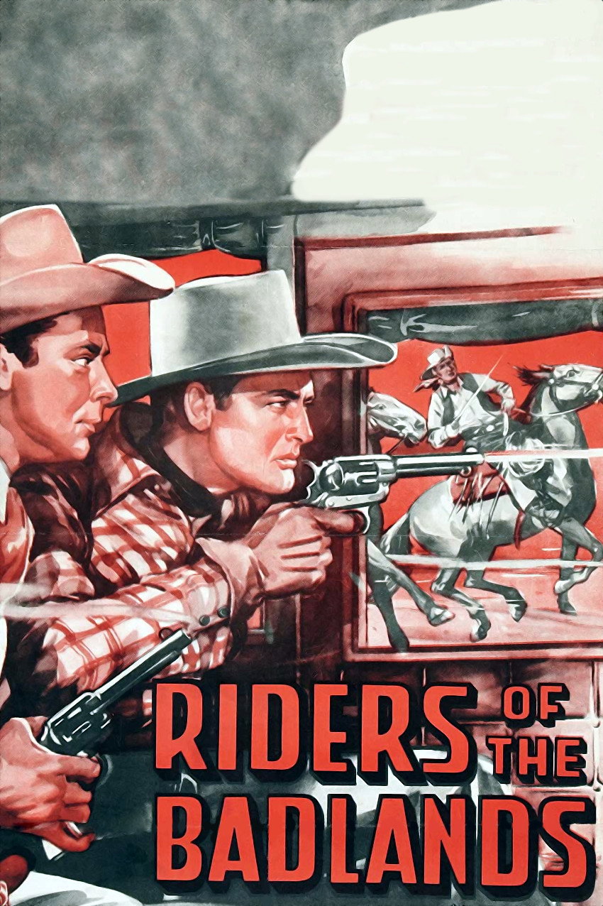 Riders of the Badlands movie poster print