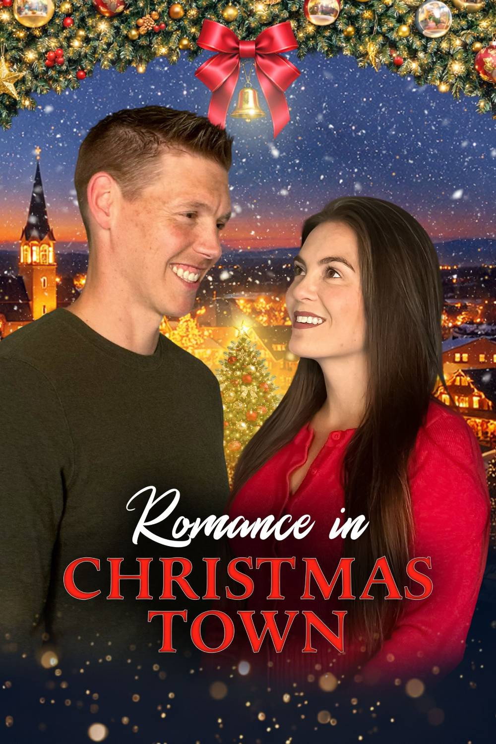 Romance in Christmas Town movie poster print