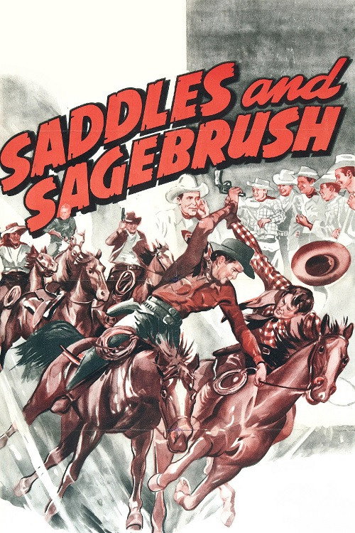 Saddles and Sagebrush movie poster print