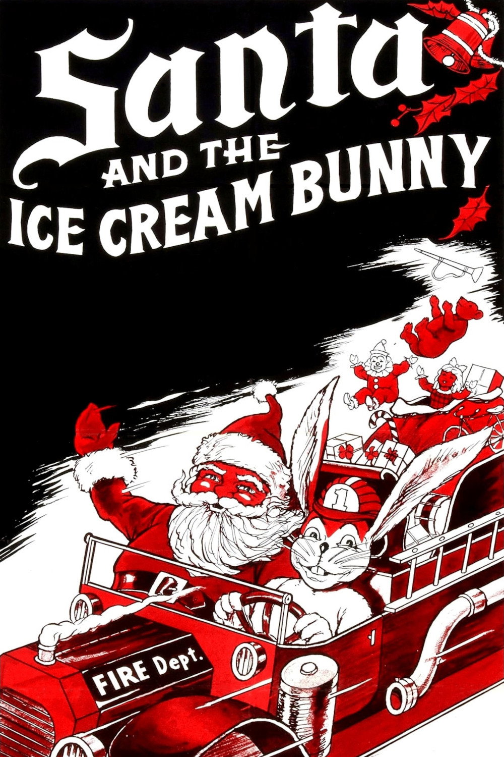 Santa and the Ice Cream Bunny movie poster print