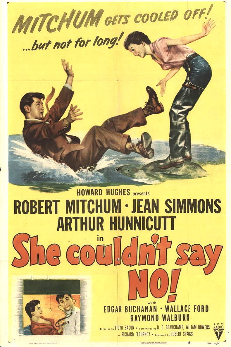 She Couldn't Say No movie poster print