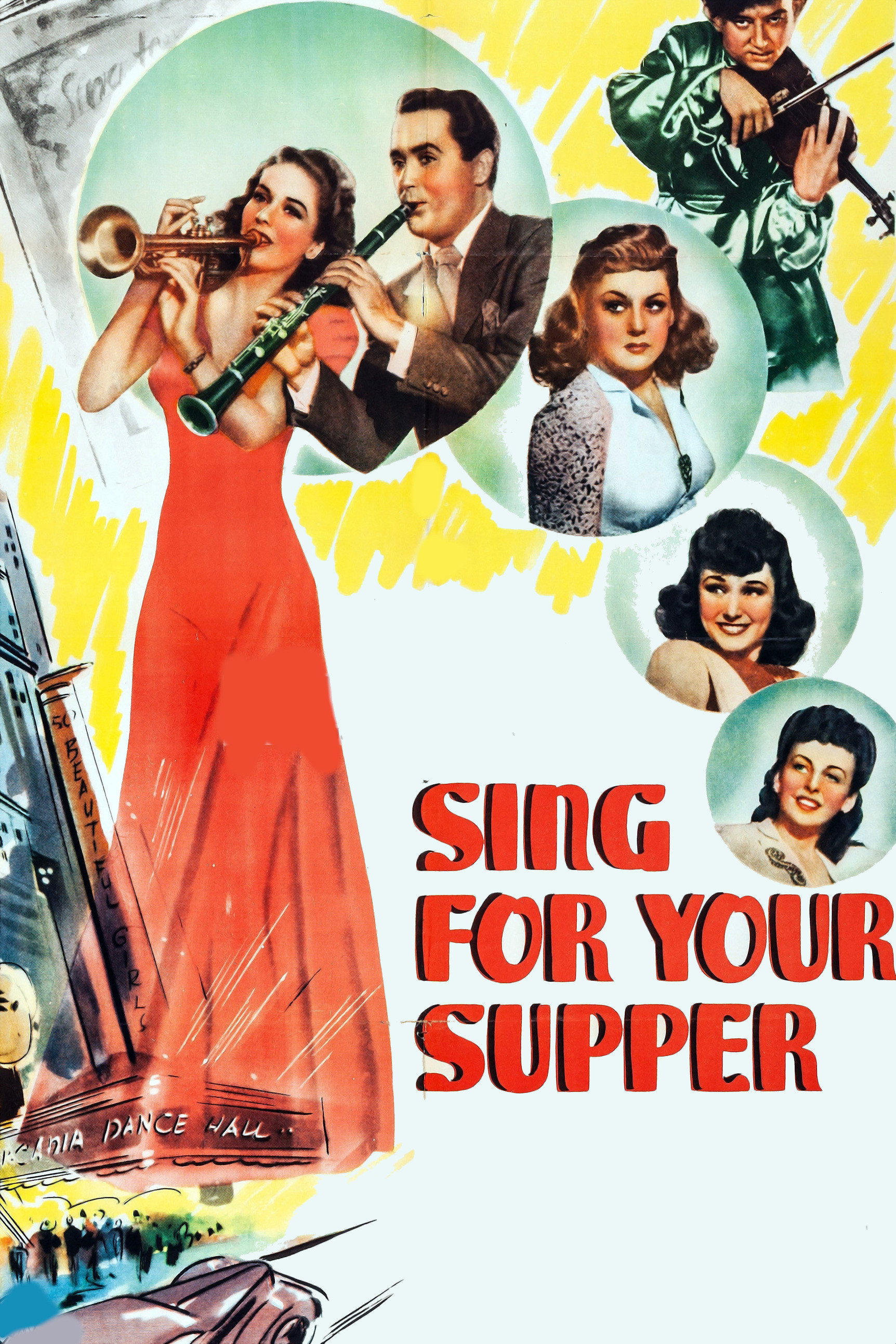 Sing for Your Supper movie poster print