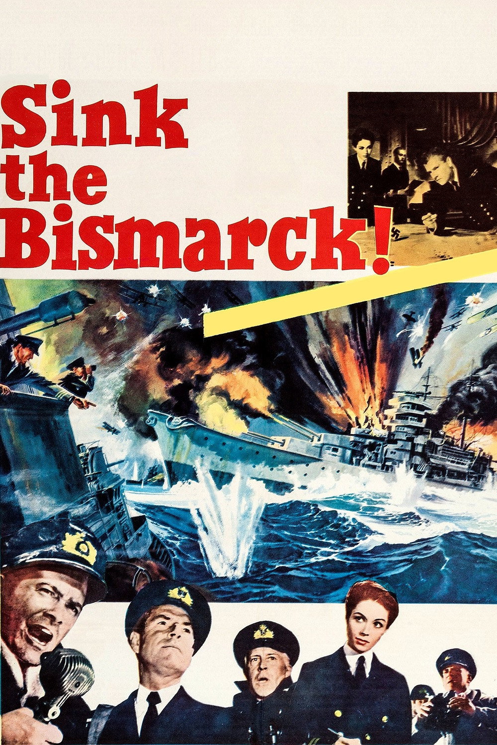 Sink the Bismarck! movie poster print