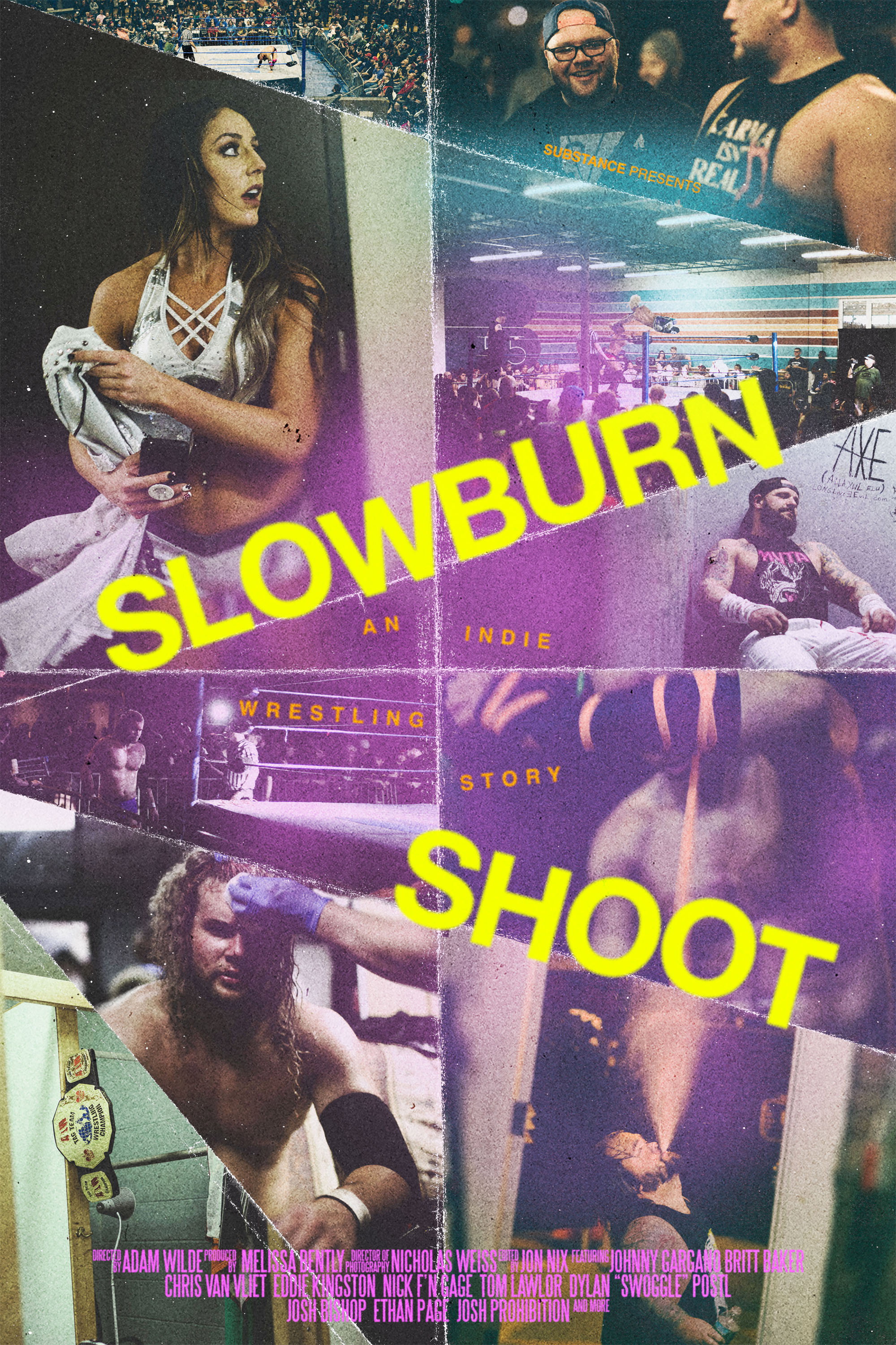 Slowburn Shoot: An Indie Wrestling Story movie poster print