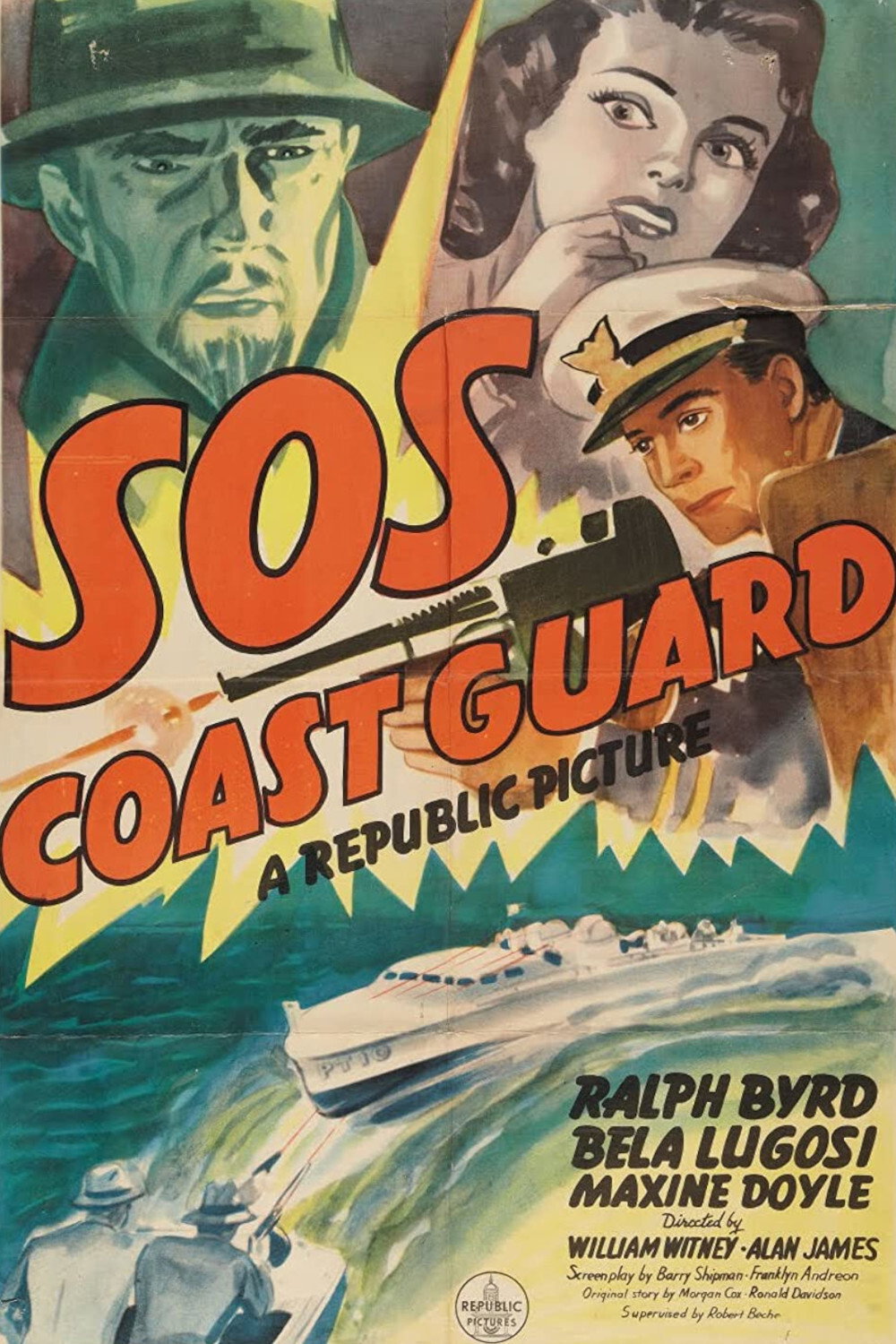 SOS Coast Guard movie poster print