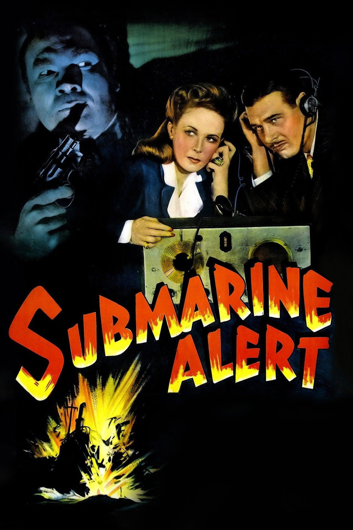 Submarine Alert movie poster print