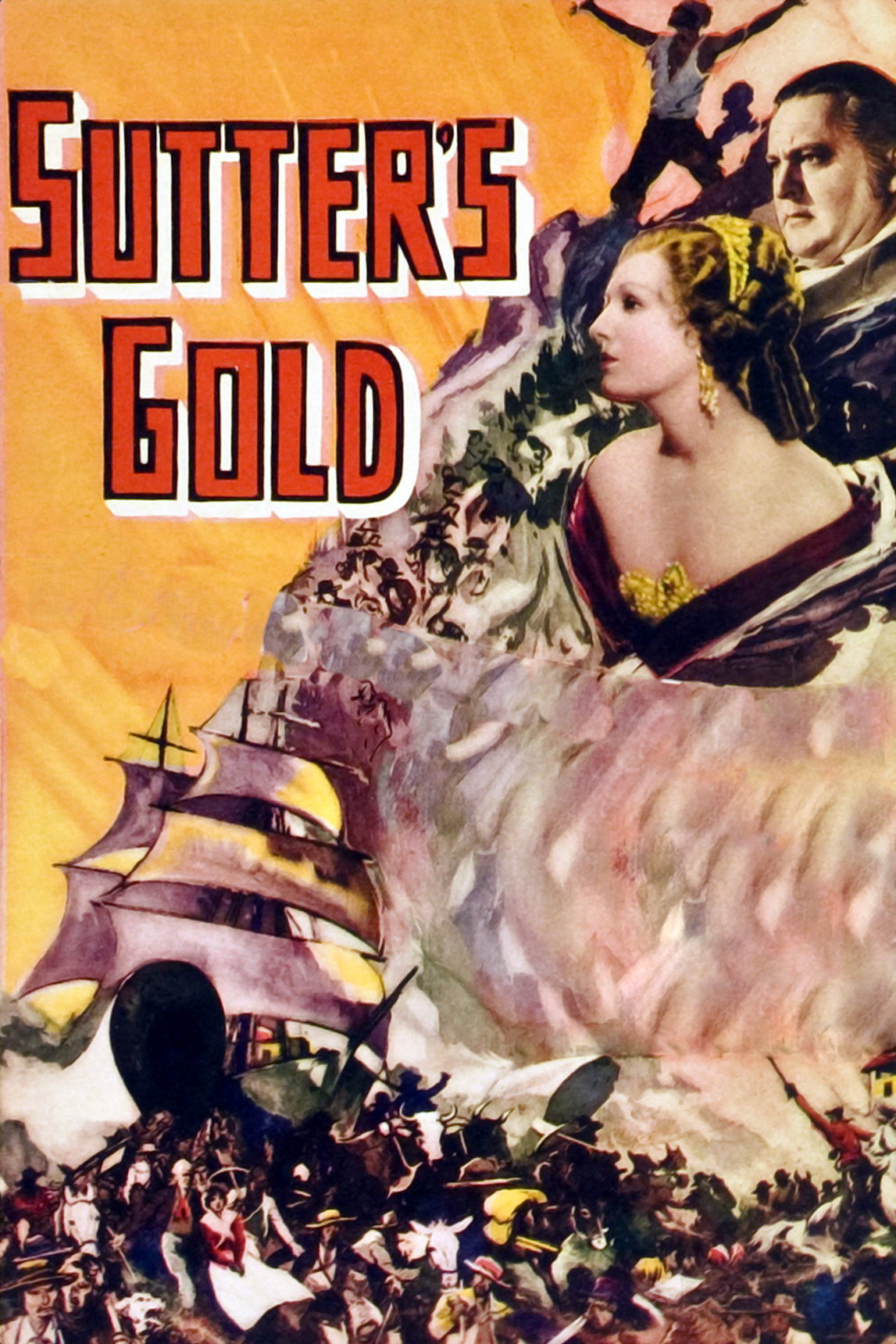 Sutter's Gold movie poster print