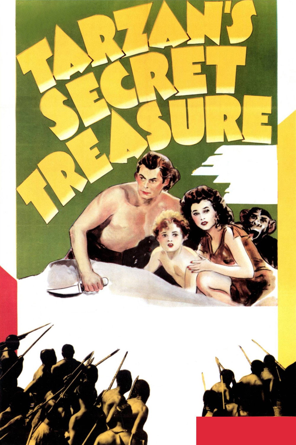 Tarzan's Secret Treasure movie poster print