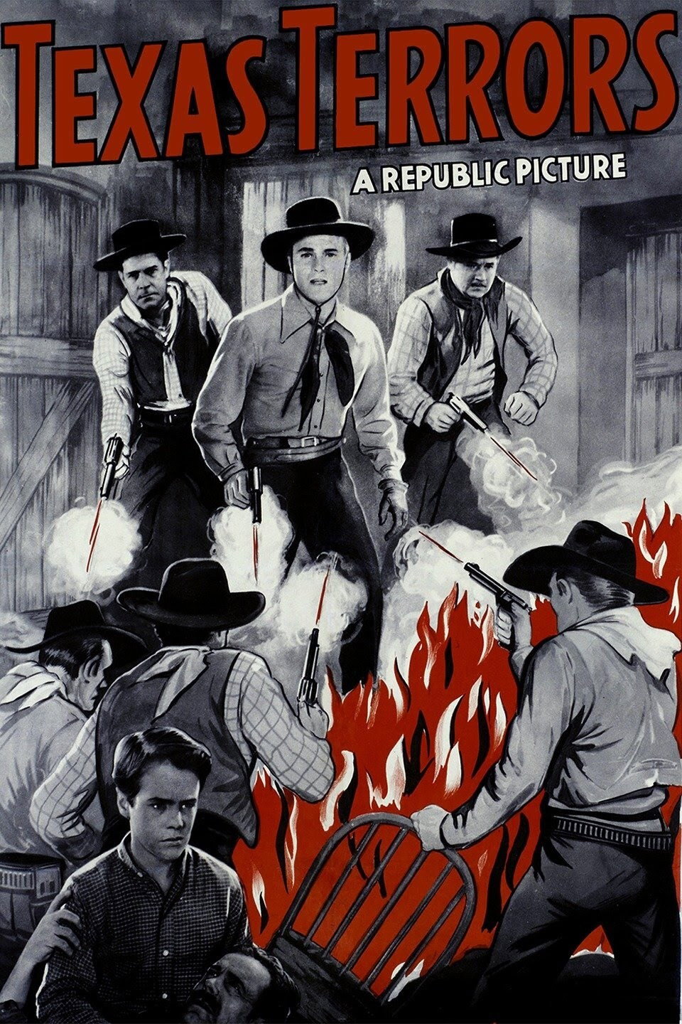 Texas Terrors movie poster print