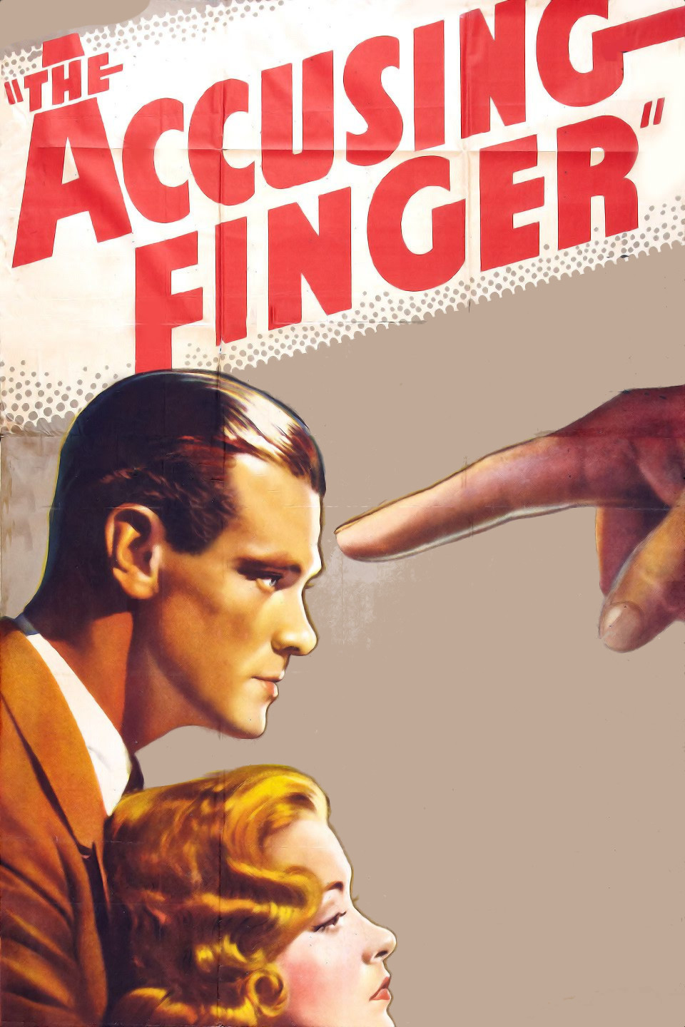The Accusing Finger movie poster print