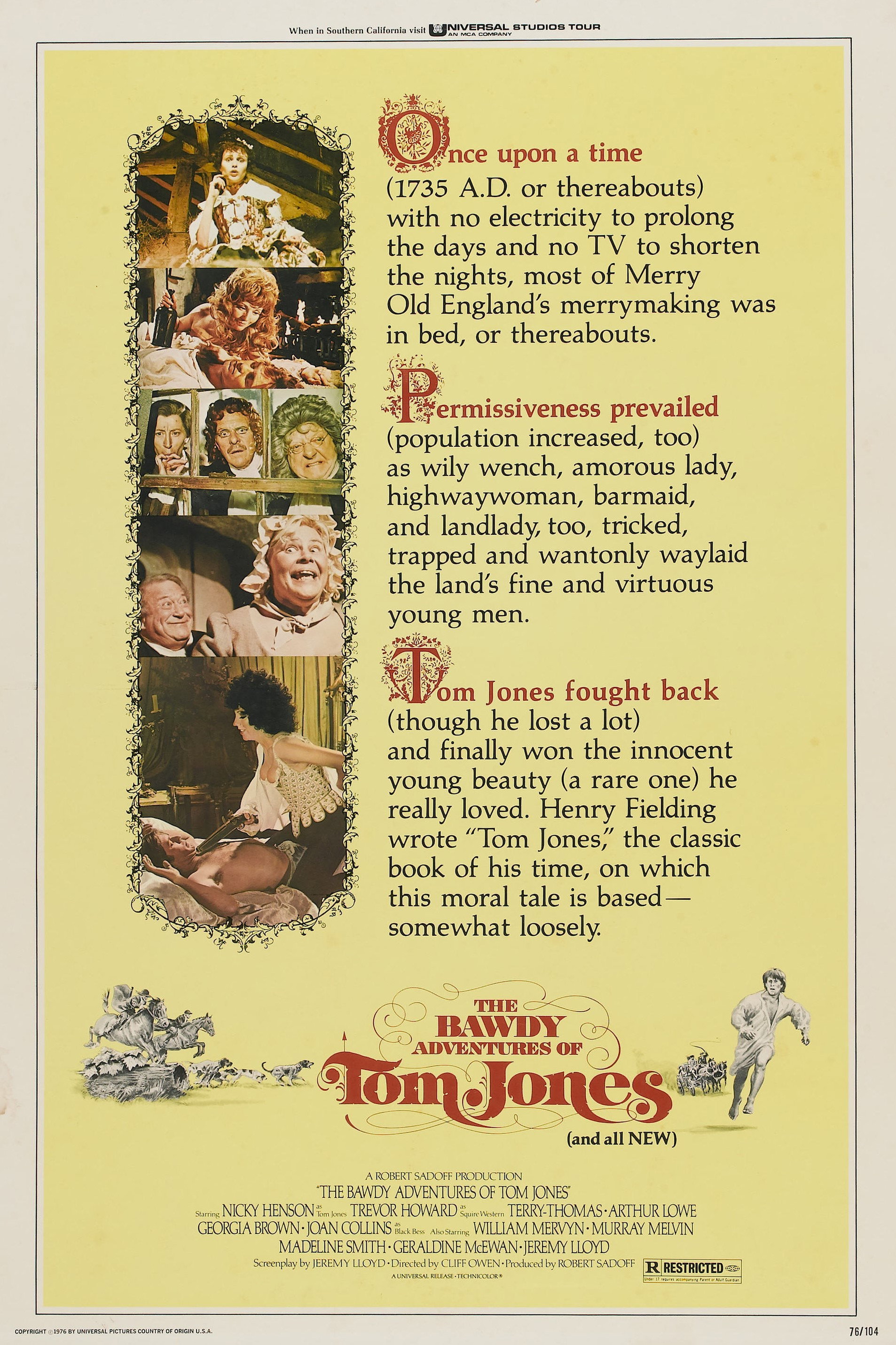 The Bawdy Adventures of Tom Jones movie poster print