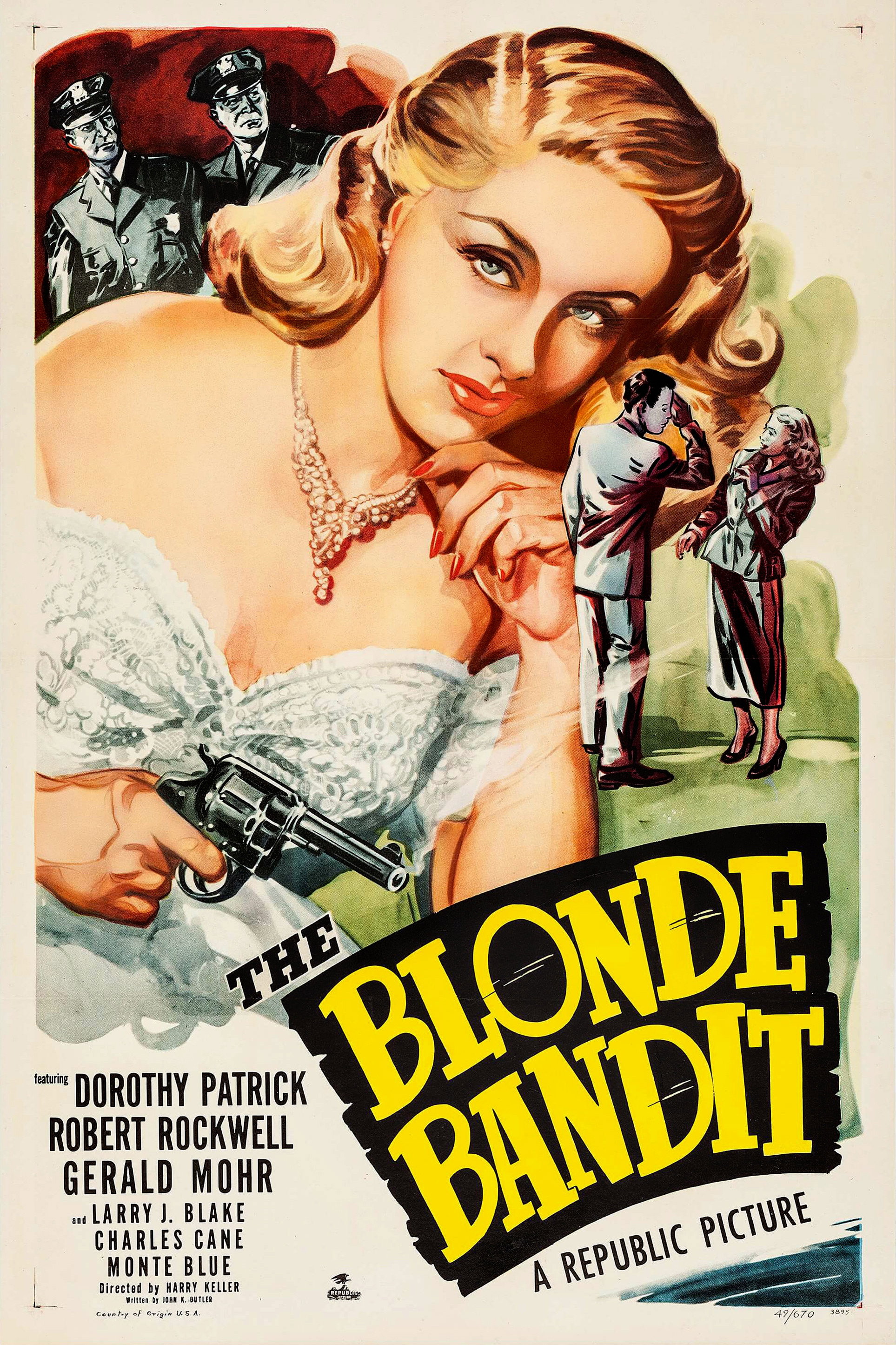 The Blonde Bandit movie poster print