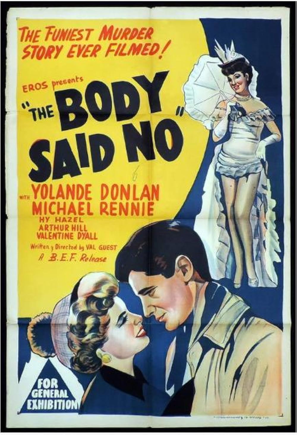 The Body Said No! movie poster print