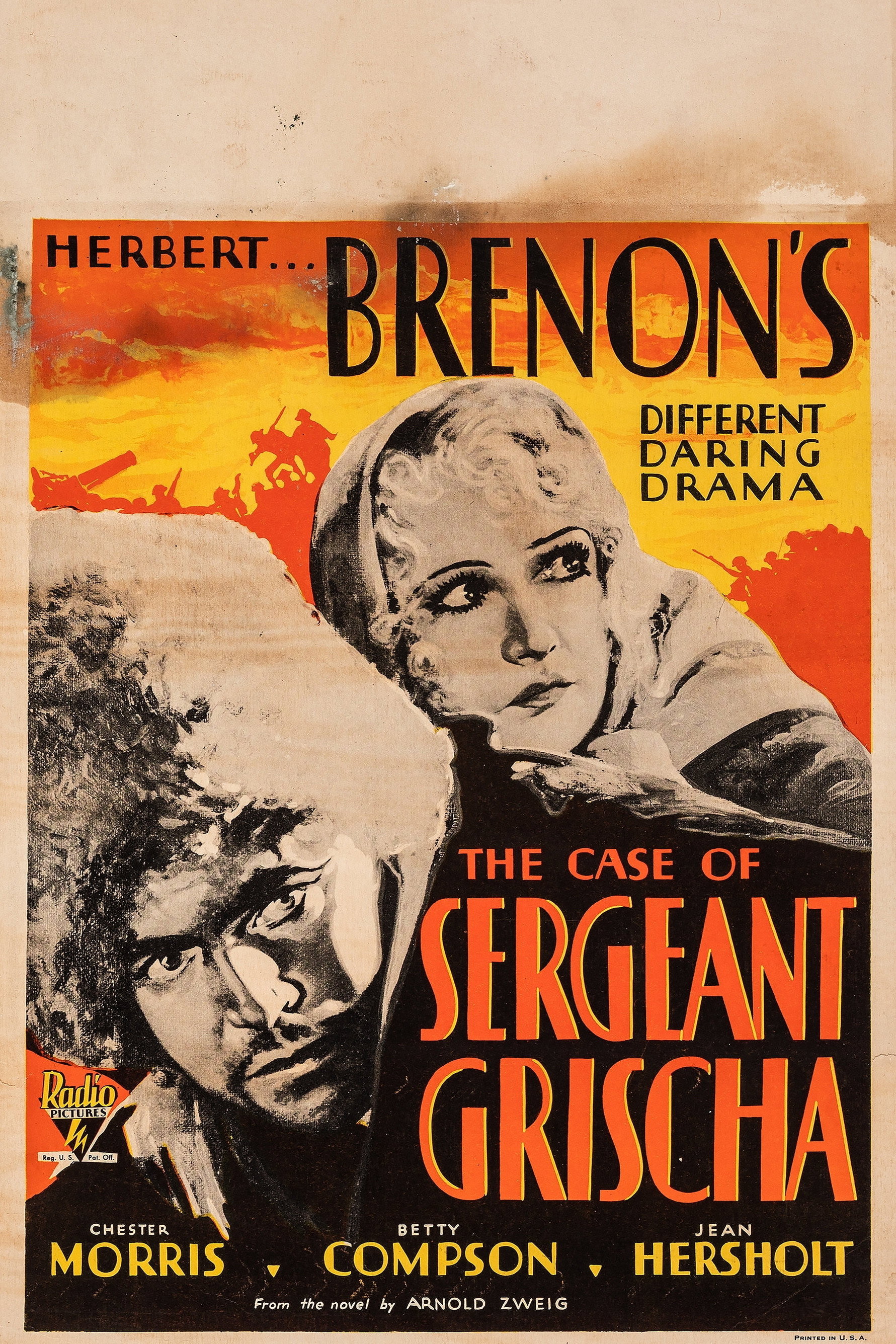 The Case of Sergeant Grischa movie poster print
