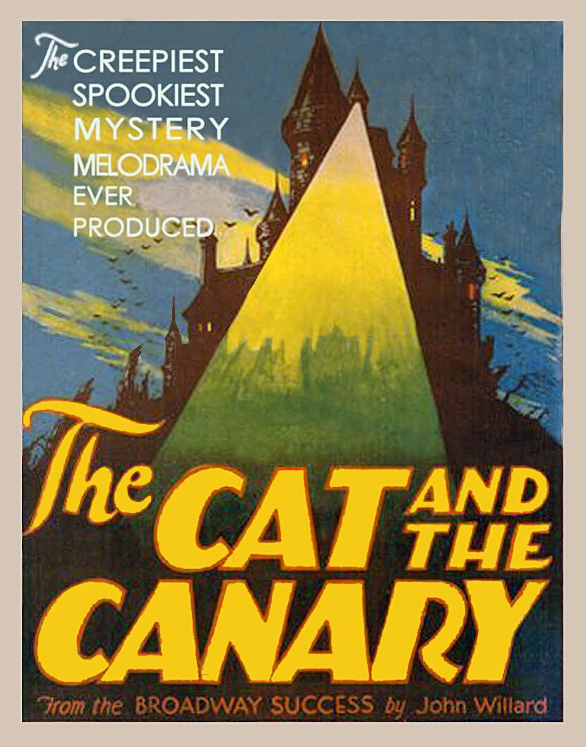 The Cat and the Canary movie poster print