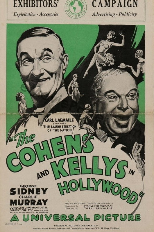 The Cohens and Kellys in Hollywood movie poster print