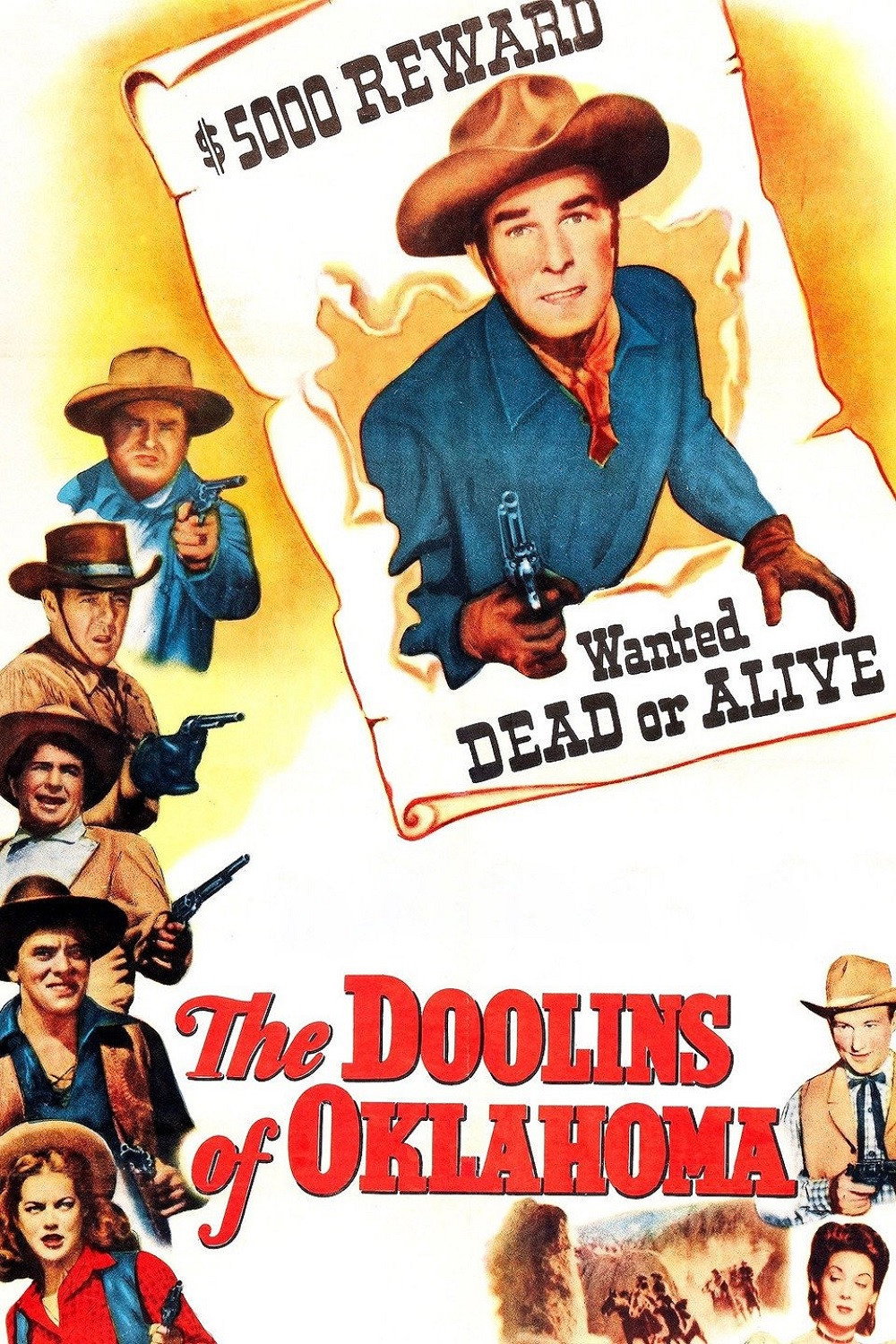 The Doolins of Oklahoma movie poster print