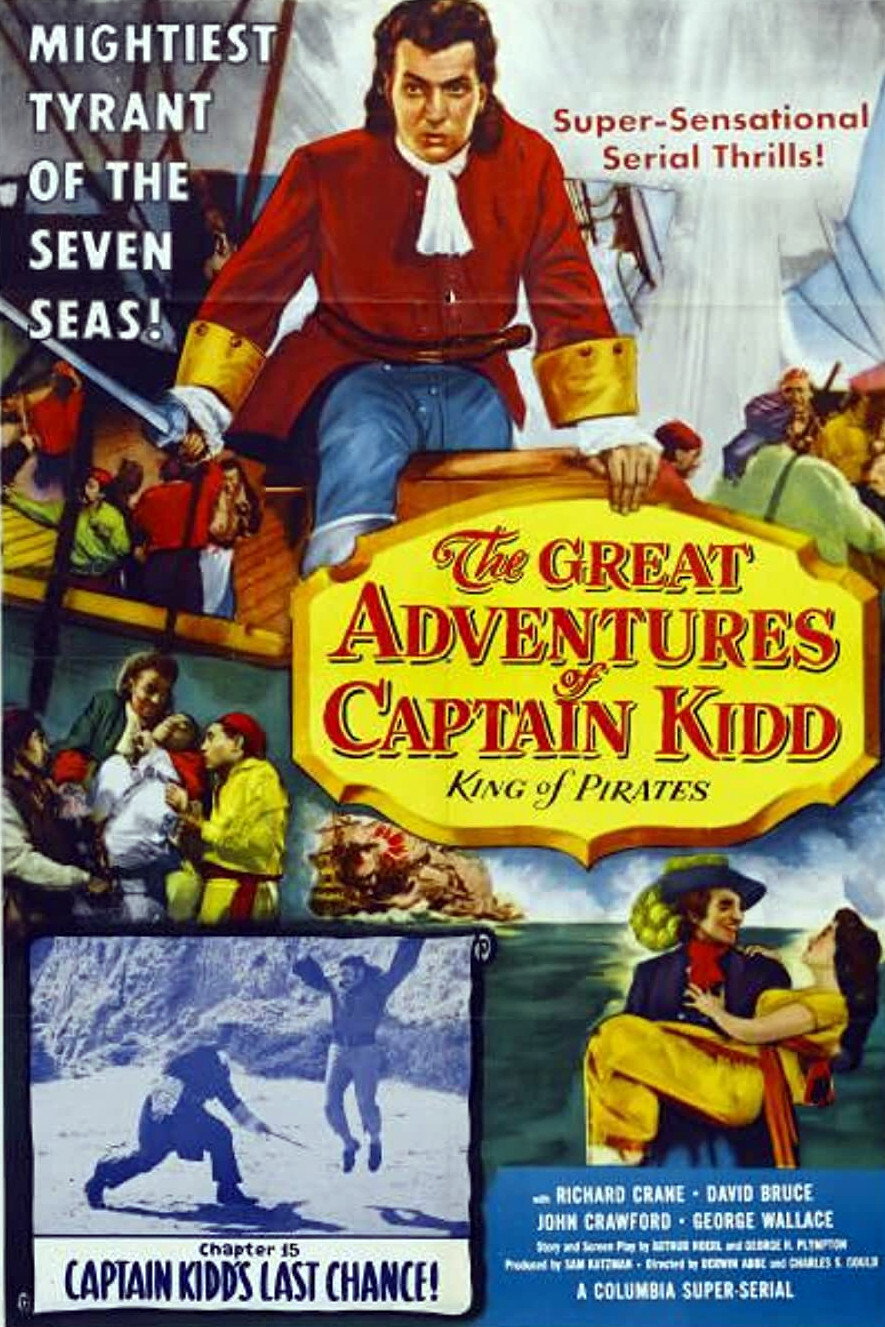 The Great Adventures of Captain Kidd movie poster print