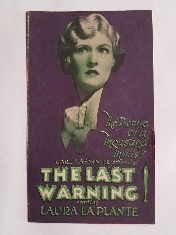 The Last Warning movie poster print