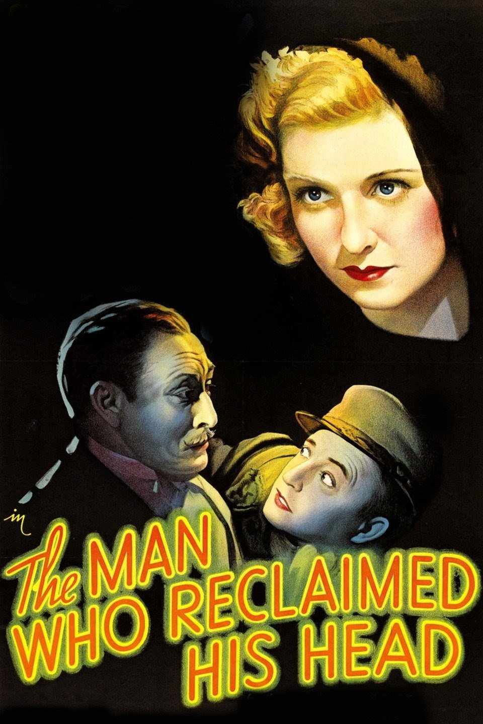 The Man Who Reclaimed His Head movie poster print