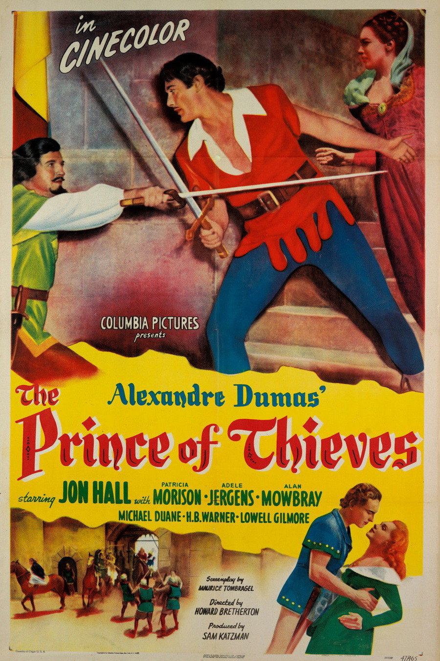 The Prince of Thieves movie poster print