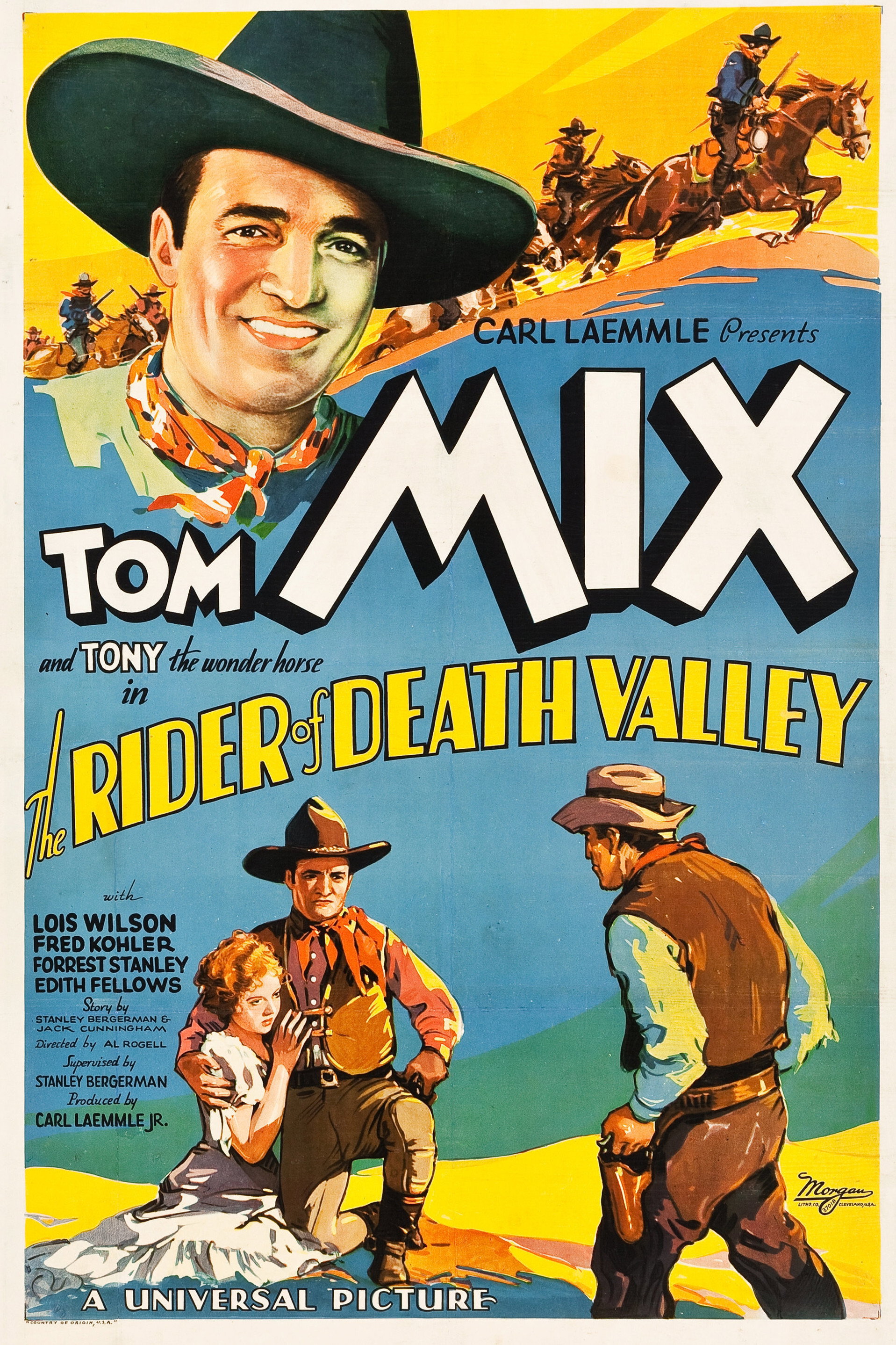 The Rider of Death Valley movie poster print