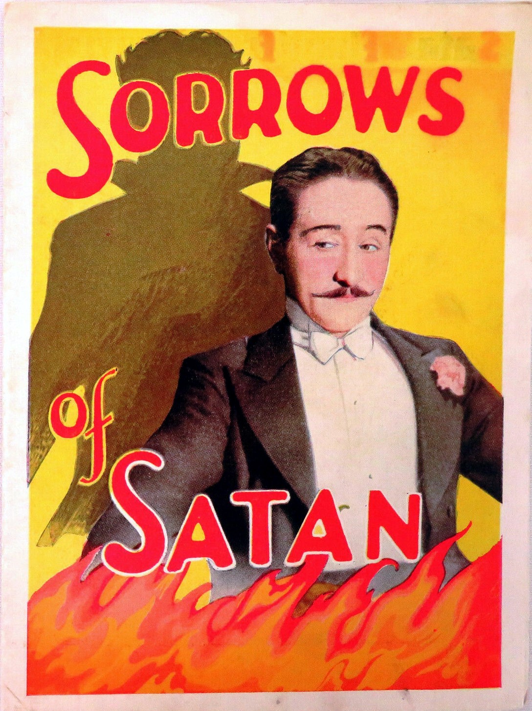 The Sorrows of Satan movie poster print