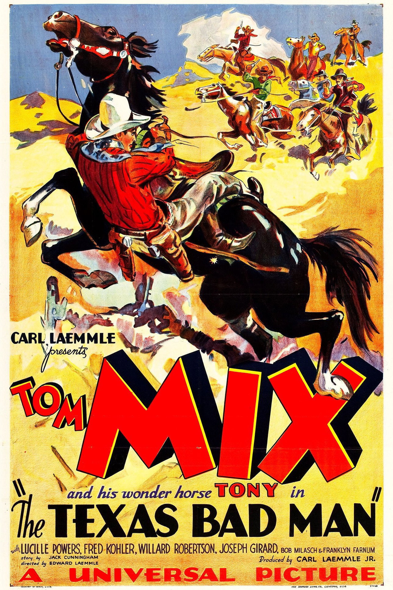 The Texas Bad Man movie poster print
