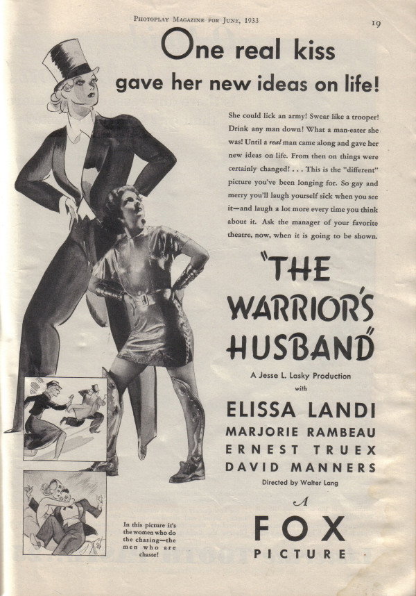 The Warrior's Husband movie poster print