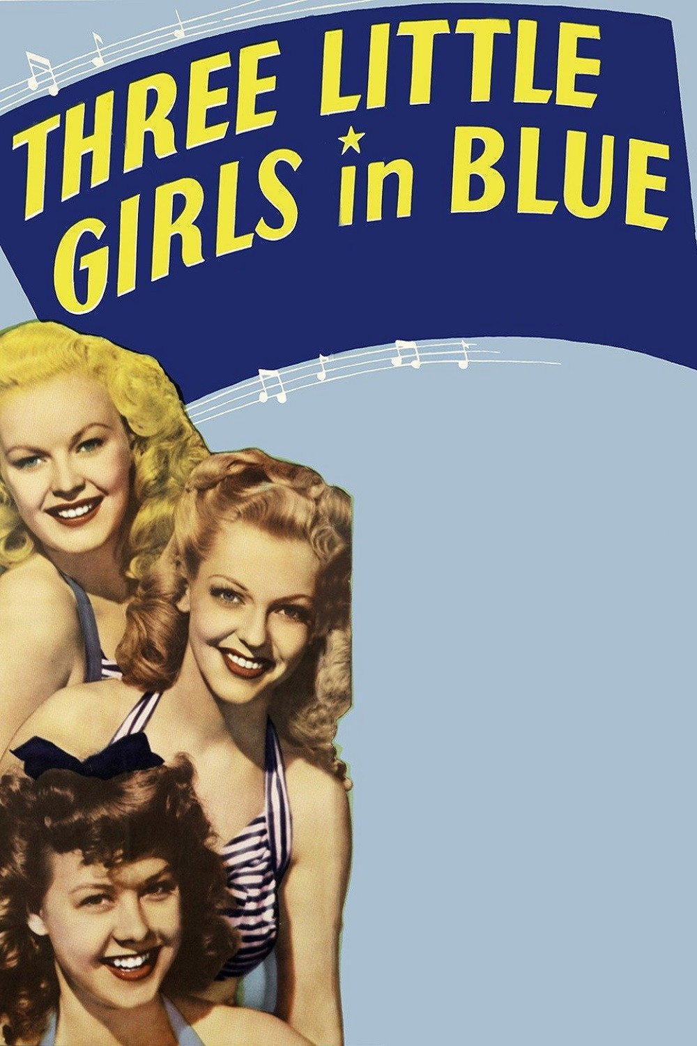 Three Little Girls in Blue movie poster print