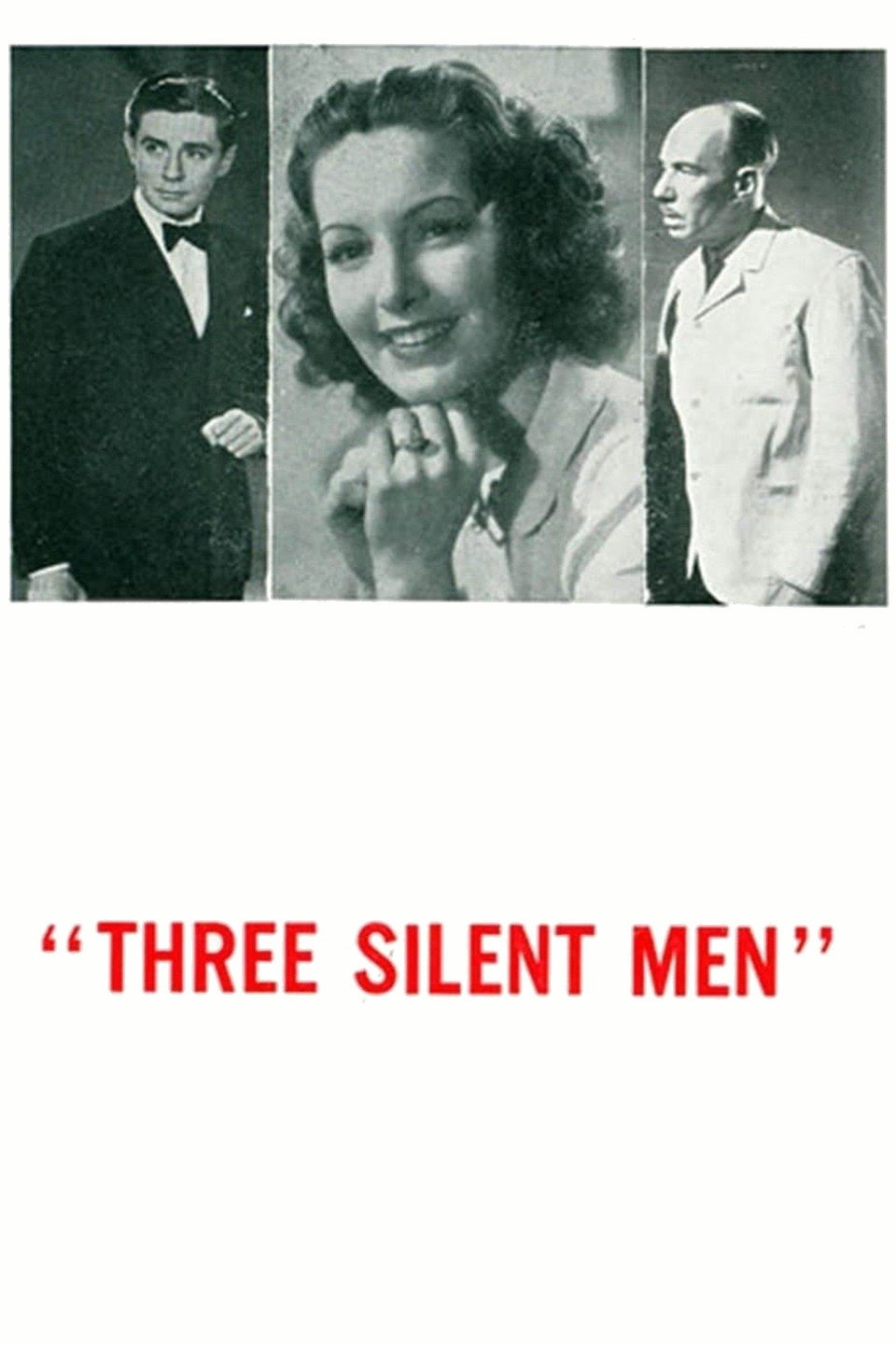Three Silent Men movie poster print