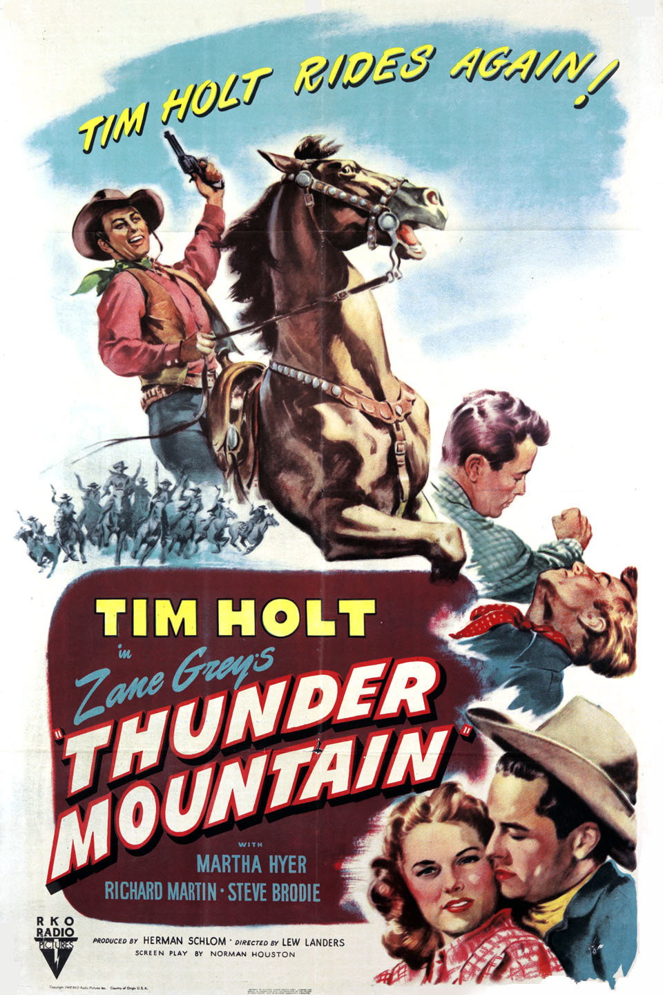 Thunder Mountain movie poster print