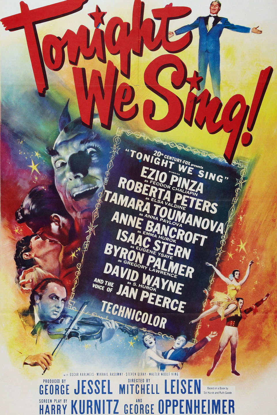 Tonight We Sing movie poster print